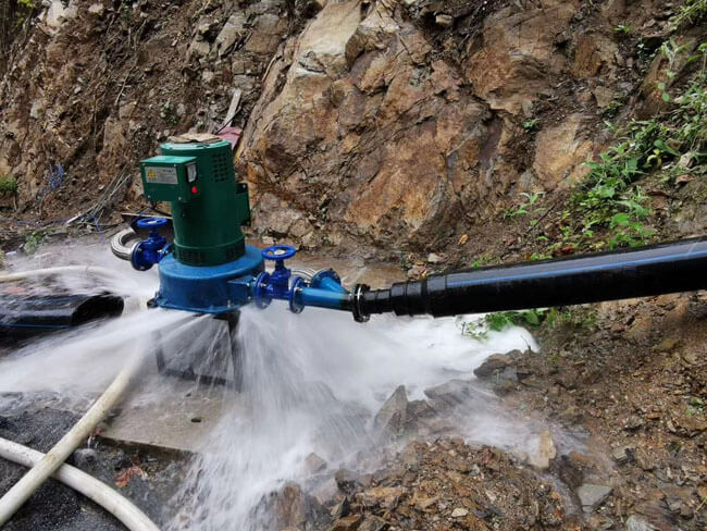 Hydro turbine install