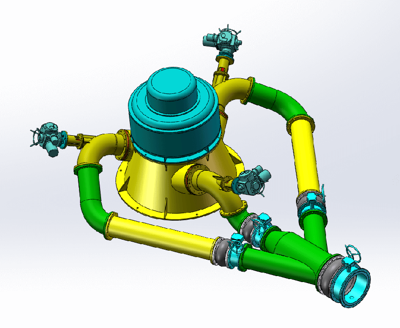 100kw three nozzles